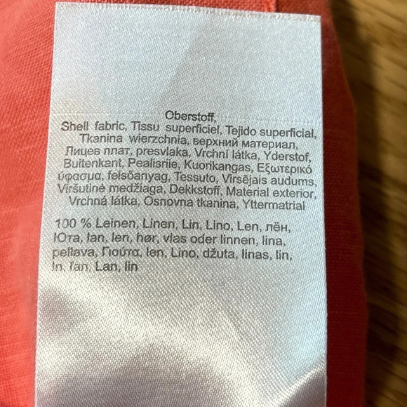 Olsen Europe Linen Short Sleeve Button  Up Shirt with Front Pockets Sz 10/Medium - Picture 5 of 6